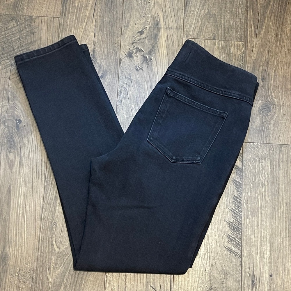 Soft Surroundings Black Pull On Jeggings Slim Leg Stretch Pants 2CM92 Womens S